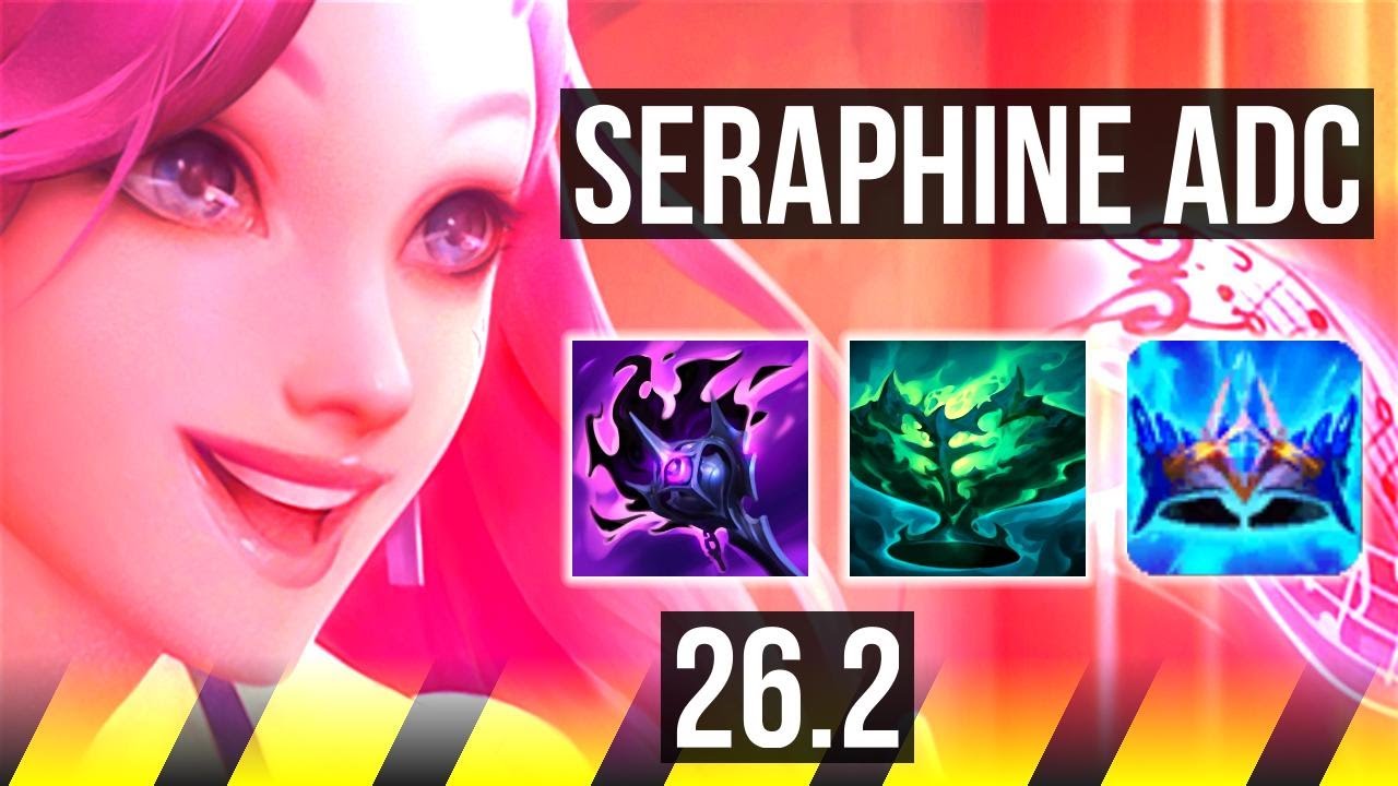 SERAPHINE & Nami vs LUX & Alistar (ADC) | 25K damage | EUW Master | 26.2