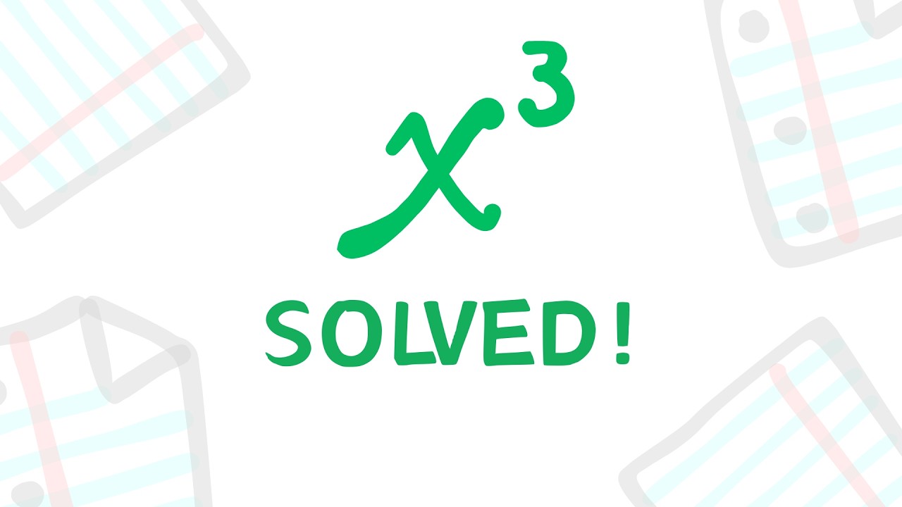 The First Time the Cubic was Solved in History...