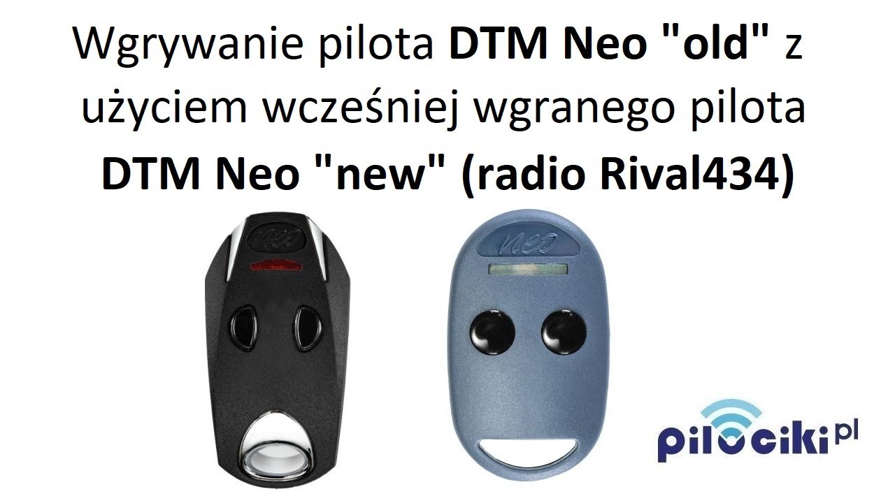 Wgrywanie pilota DTM Neo 