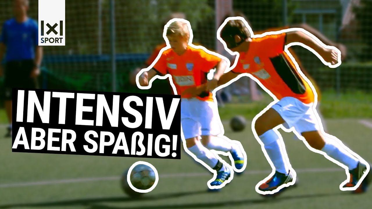 Dribbel-Fußballübung für jede Altersklasse - 1 gegen 1 - Champions League