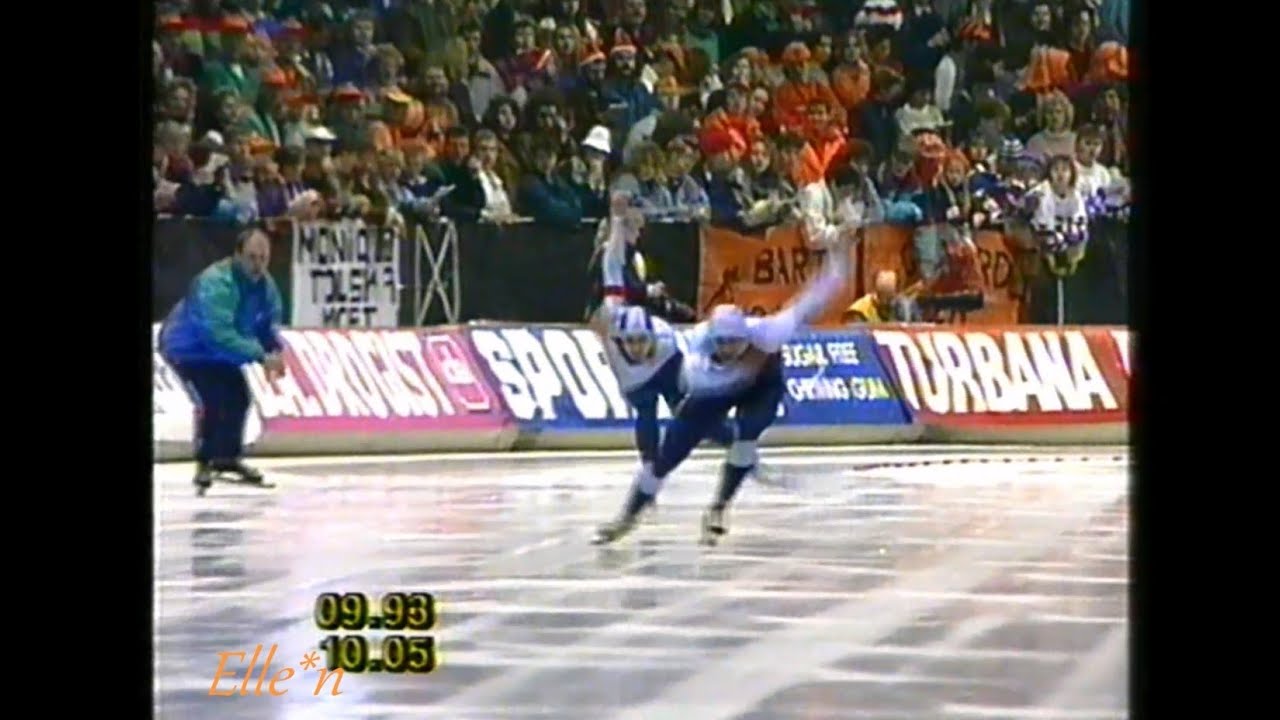 World Cup Final Heerenveen 1990 - 500 m Jankowski - Abratkiewicz