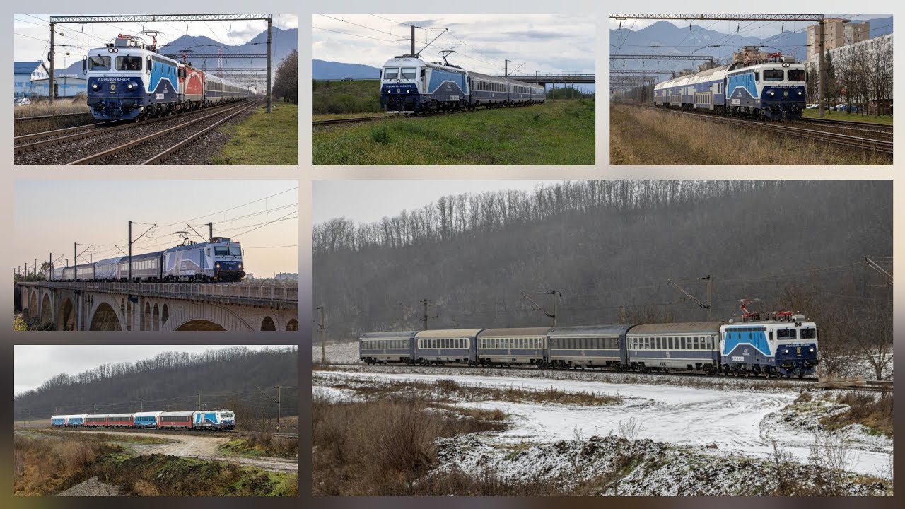 [4K] Trainspotting of modernised CFR Călători rolling stock under the NRPP