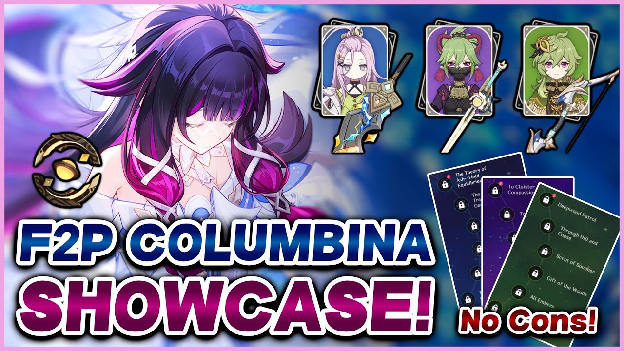 Columbina F2P Hyperbloom Team Showcase (No Constellations) | Creator Server | Genshin Impact