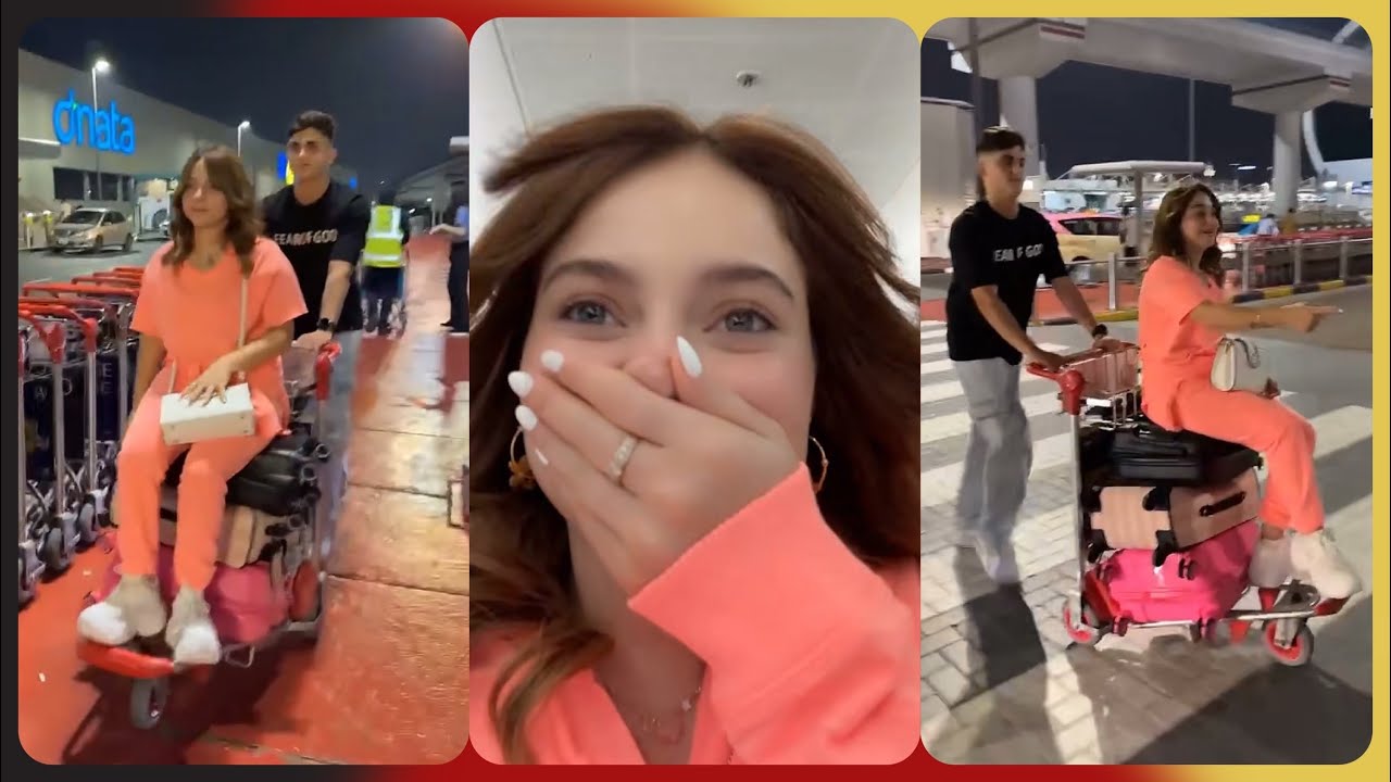 بيسان اسماعيل - فعالياتها في المطار🤩محمود جننها🤣🏃‍♀️|