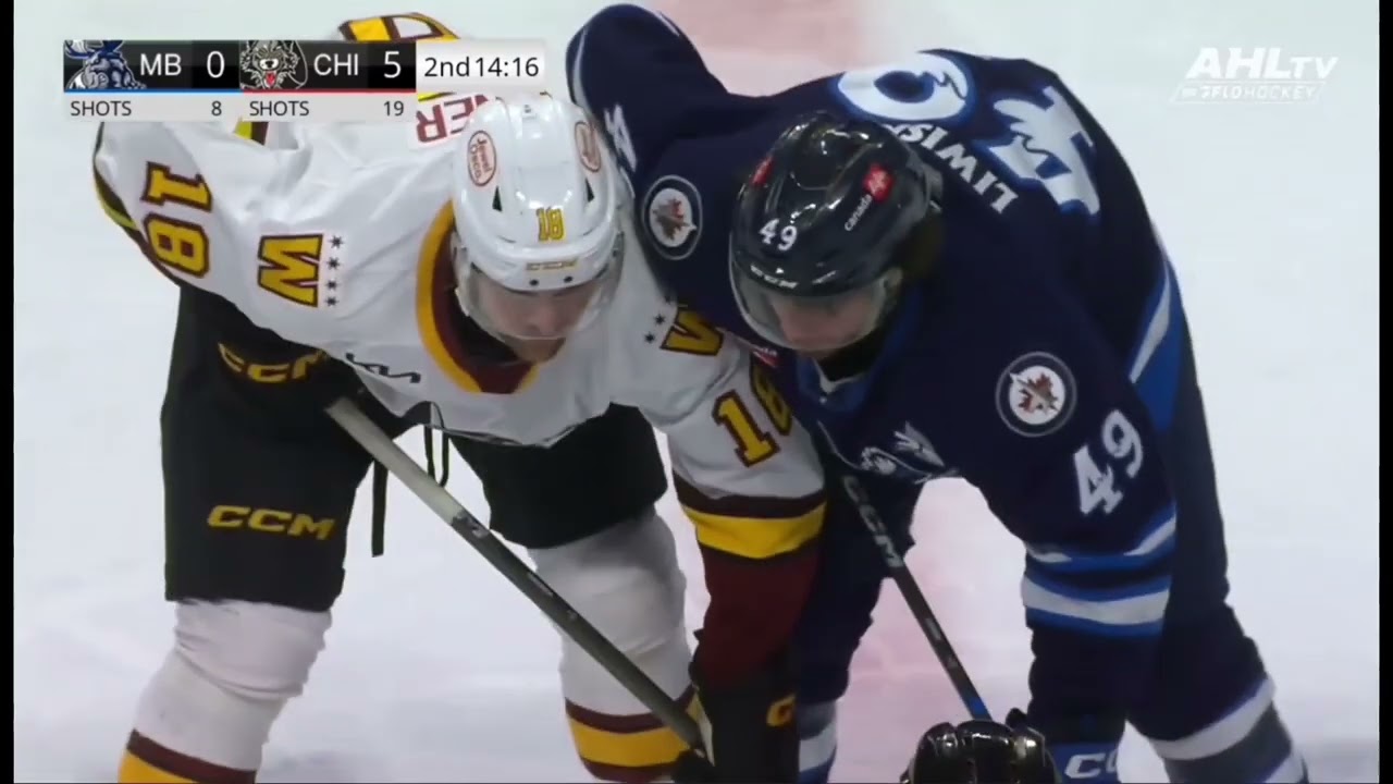 Chicago vs Manitoba shenanigans (Fights and Rough stuff)