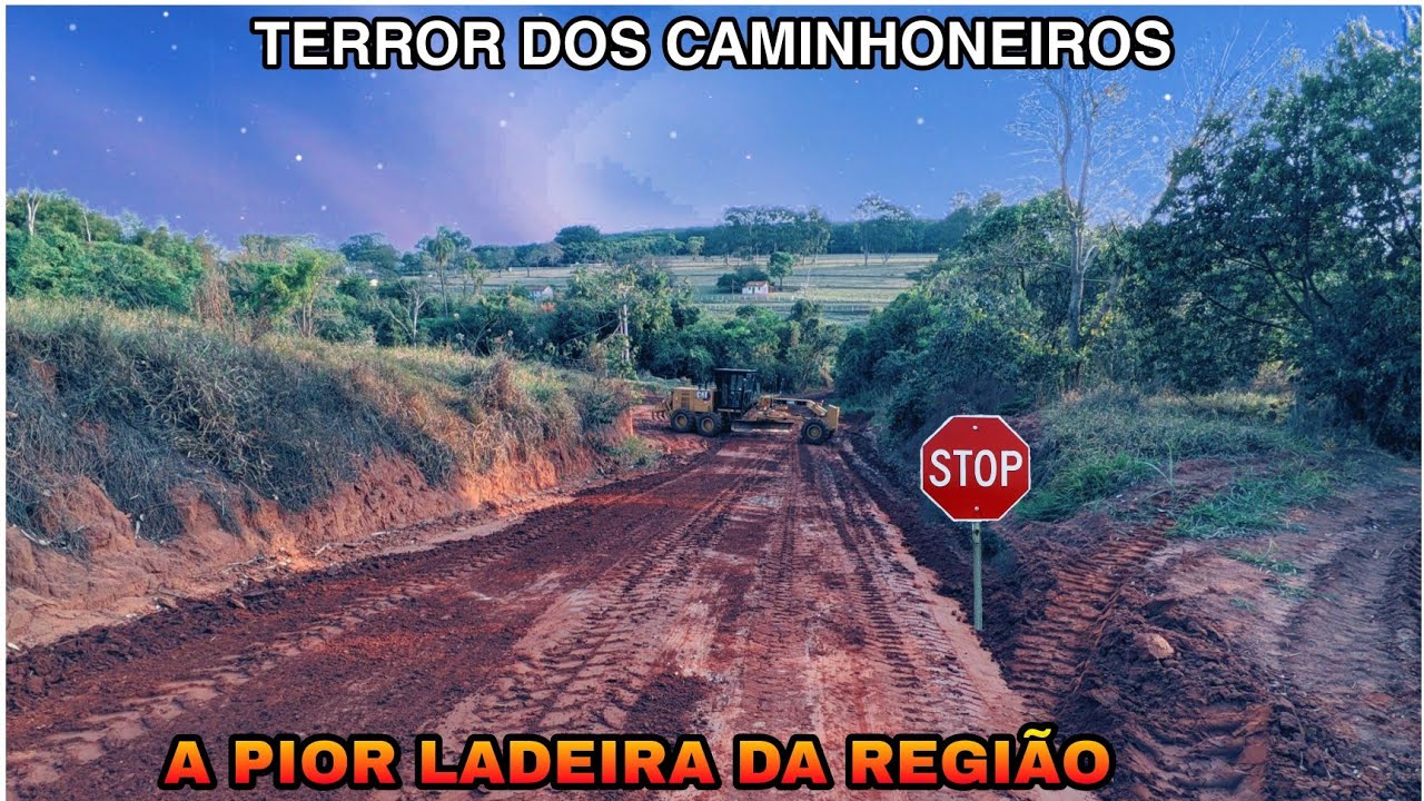 COMO NIVELAR LADEIRA PERIGOSA PATROL 140k MOTONIVELADORA motor grader