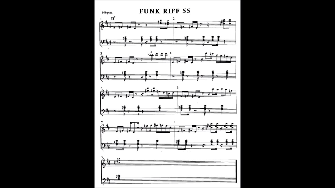 Andrew D. Gordon - riff 55 - funk - tutorial lesson keyboard piano