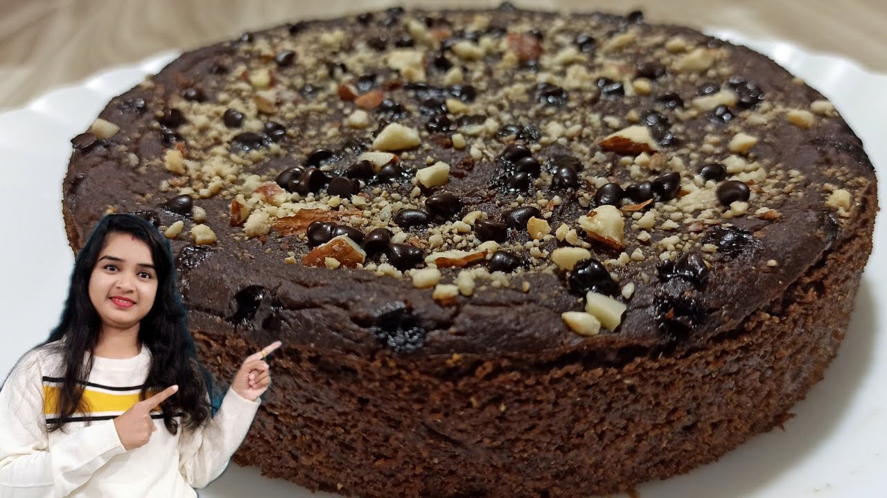Jowar Flour Cake Recipe without Sugar, Oven, Egg | Gluten Free Sorghum Flour Cake with Dates