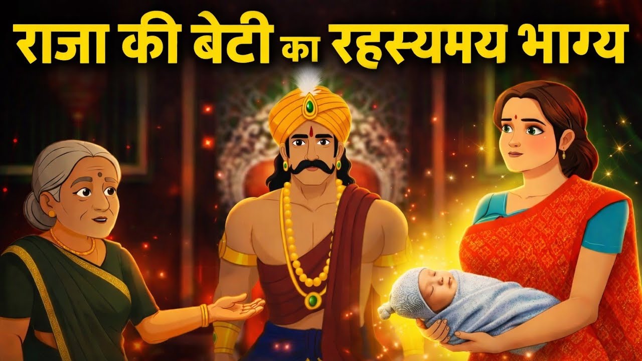 राजा की बेटी का रहस्यमय भाग्य। HINDI KAHANIYA। MORAL STORIES। CARTOON VIDEO। ANIMATION VIDEO।