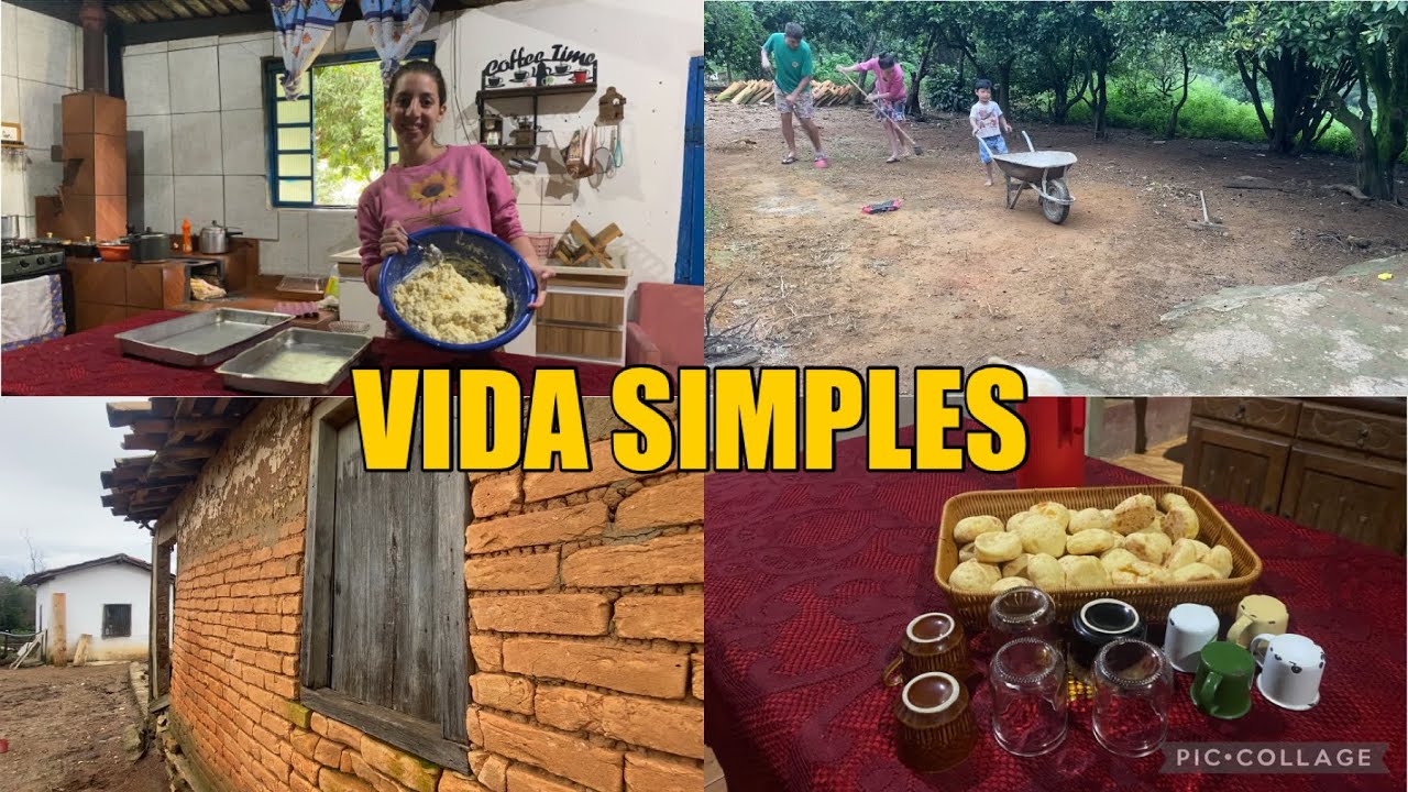 UMA TARDE DA ROÇA : FIZ UMA BACIA DE PÃO DE QUEIJO PRA NOSSA MERENDA