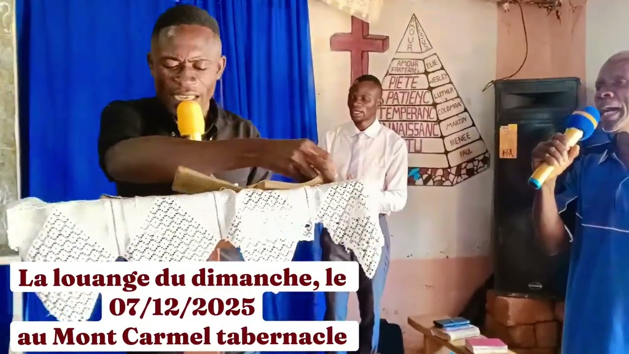 La louange du dimanche 07/12/2025 au Mont Carmel tabernacle de Ngandajika 