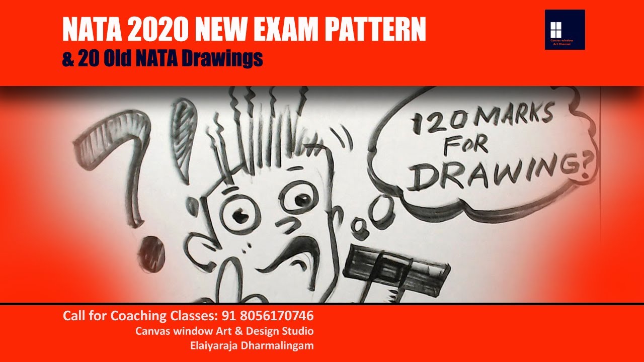NATA 2020 - NEW PATTERN - MAJOR CHANGES & 20 Old NATA Drawing Question & Answers