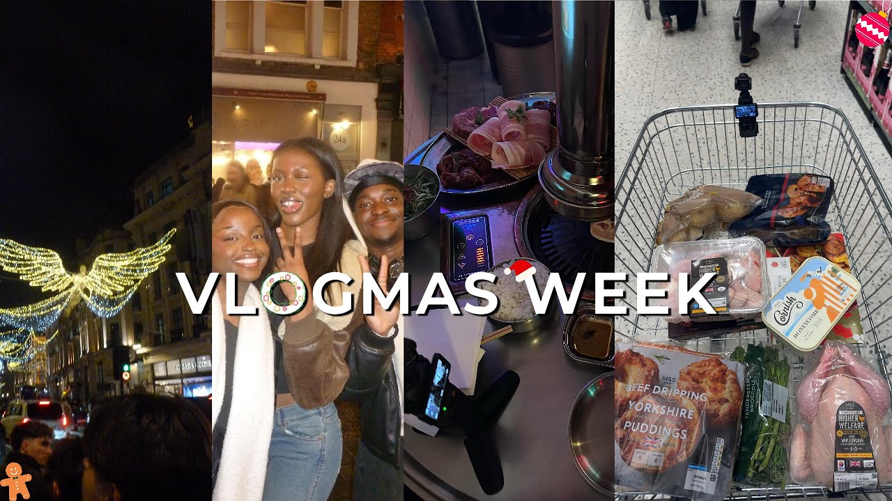Vlogmas week ❄️ | London, M&S Christmas food shopping, Avatar 3 and more...