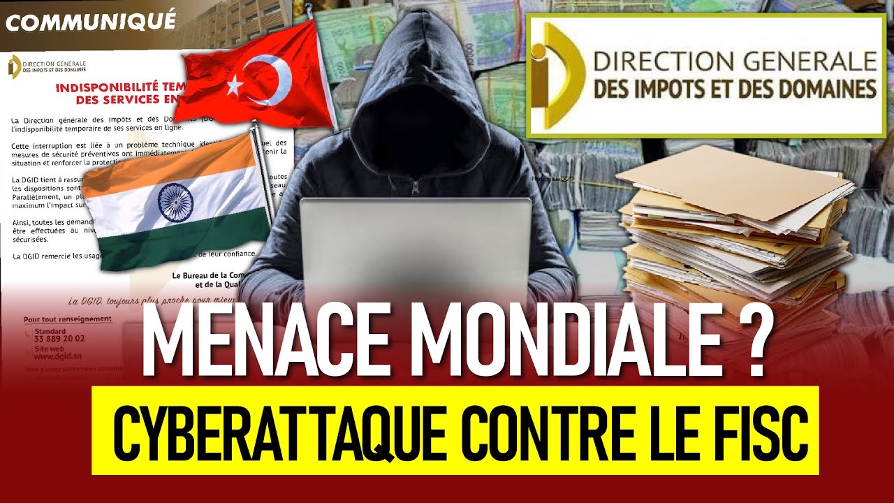 Leeral Ci Cyberattaque Bi Am DGID, 1 To de données volé, Rançon 6,5 milliards exigée 3 Pays attaqués