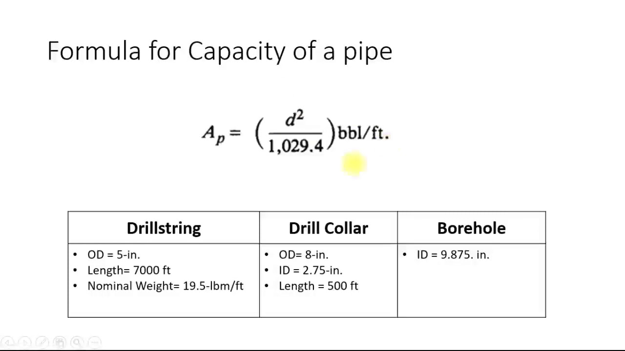 Number of mud pump cycles calculation - Drilling Engineering