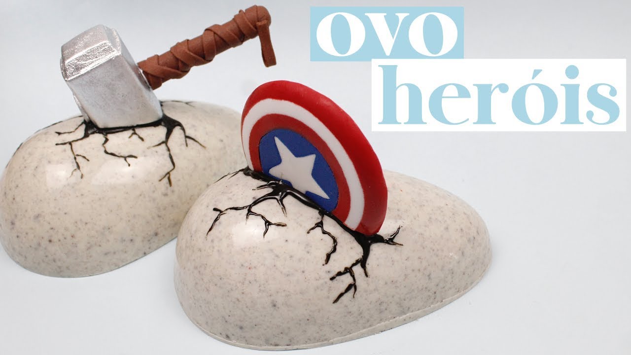 OVO DE PÁSCOA SUPER-HERÓIS | OVO THOR E CAPITÃO AMÉRICA | ESPECIAL DE PÁSCOA 2019 • Petit Gatô