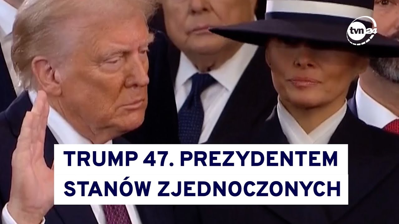 Donald Trump i J. D. Vance zaprzysiężeni na Kapitolu @tvn24