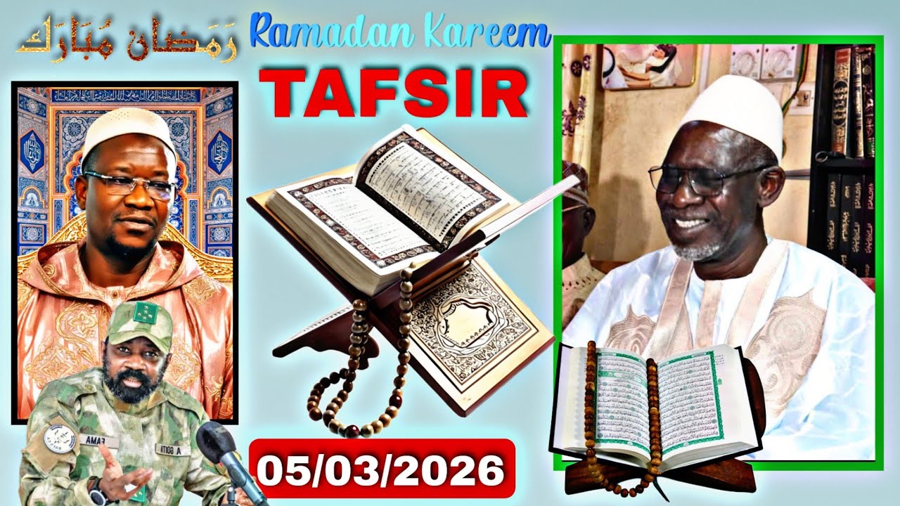 Tafsir Chérif Ousmane Madani Haidara au Mosquée cherifla (15ème journée Ramadan) le 05/03/2026