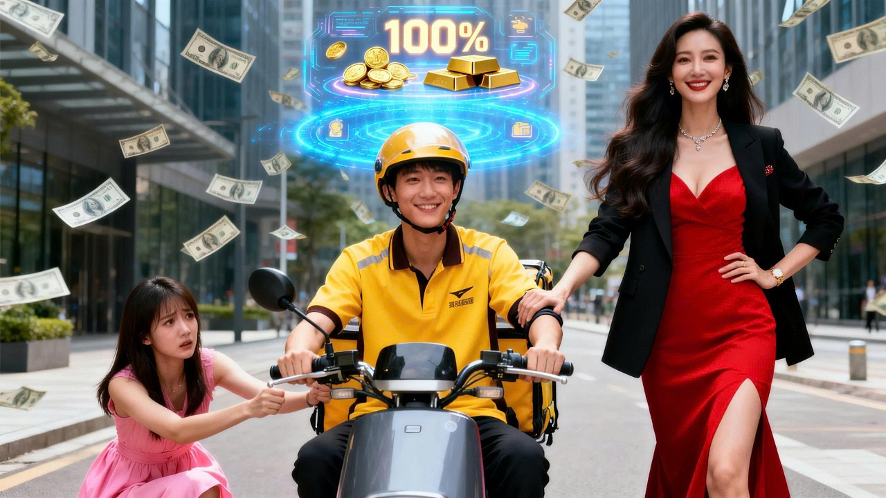 หนุ่มส่งอาหารถูกแฟนทิ้ง แต่เปิดระบบรวยทันที ซีอีโอสาวสวยยังอยากเลี้ยงดูเขา!