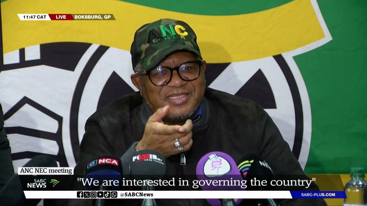 ANC NEC meeting I Mbalula hosts media briefing on Zuma, MK trademark case, GNU