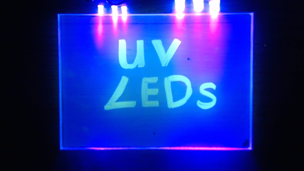 How to wire UV ultraviolet LEDs experiment & tutorial