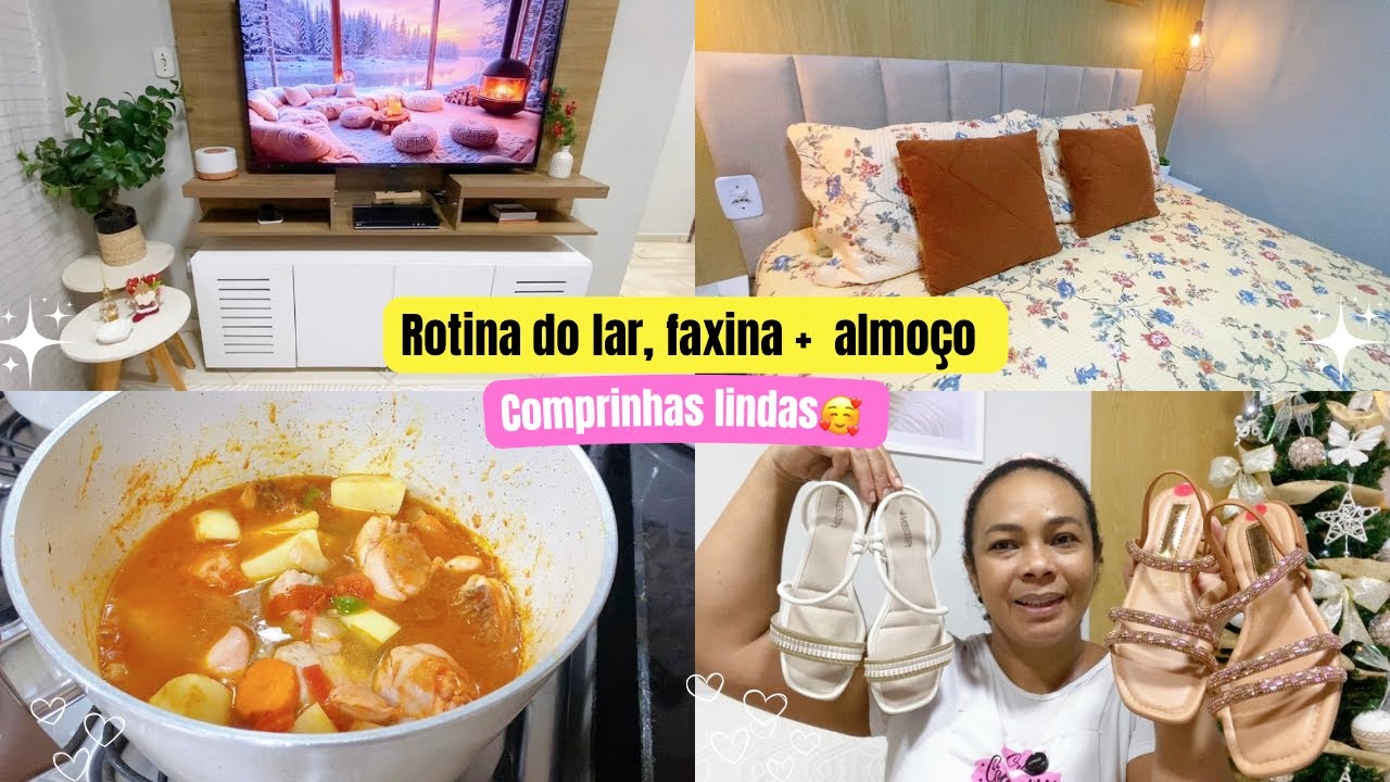 Rotina do lar, Cama posta, almoço delicioso, comprinhas lindas 🥰
