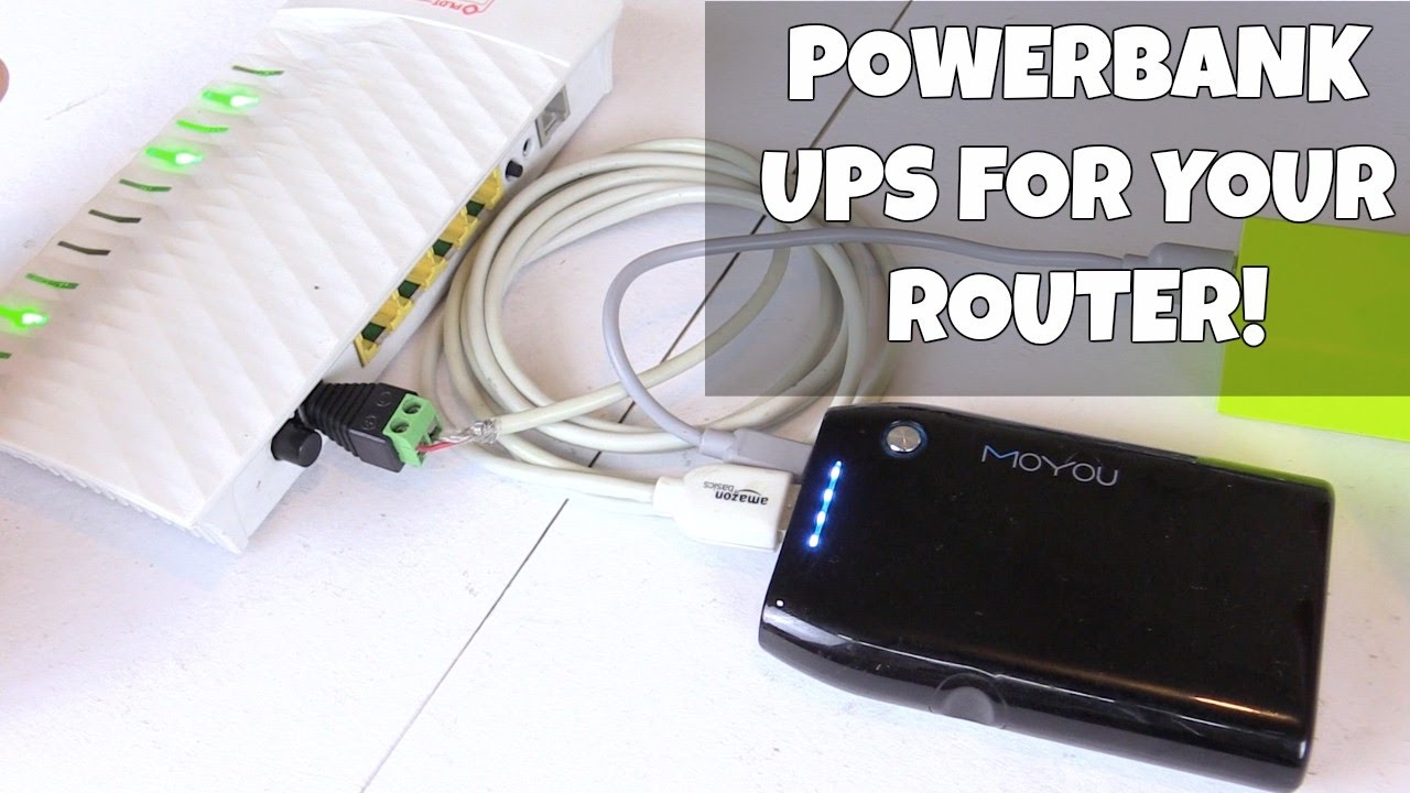 Stay online with a powerbank UPS