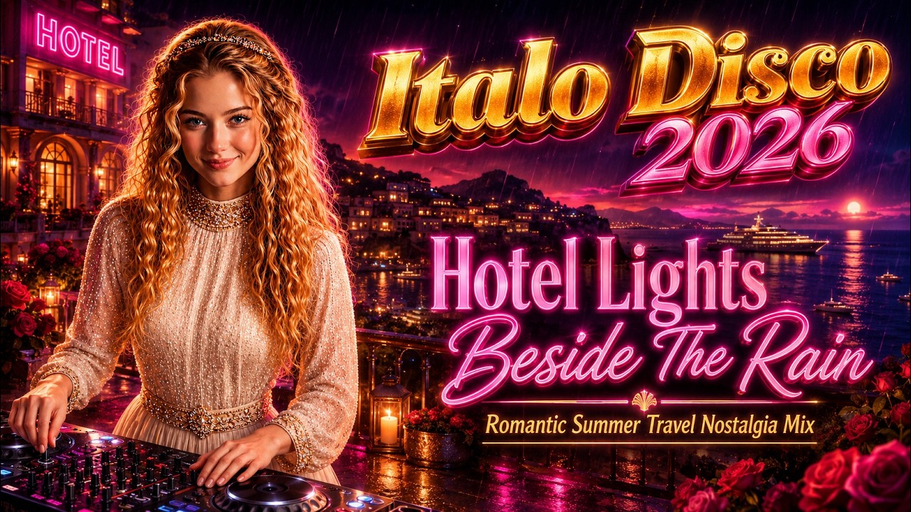 Italo Disco 2026 &bull; Hotel Lights Beside The Rain | Romantic Summer Travel Nostalgia Mix