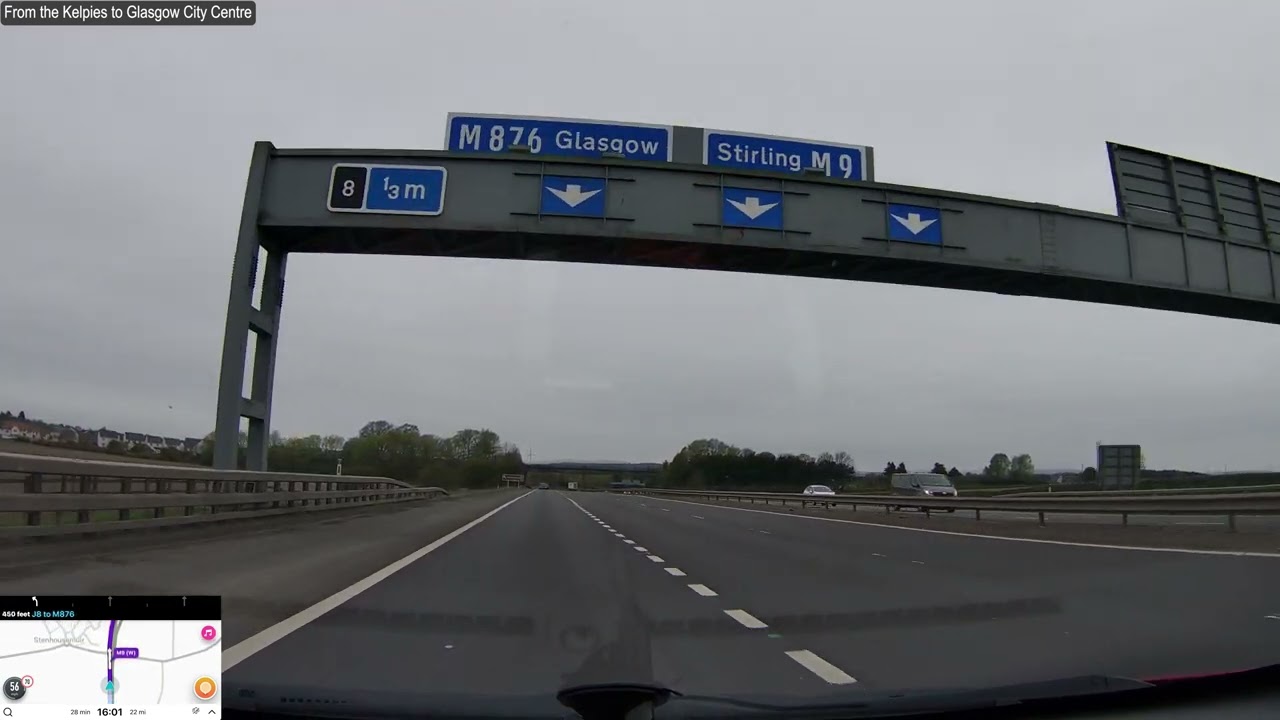 From Kelpies to Glasgow city center, Scotland