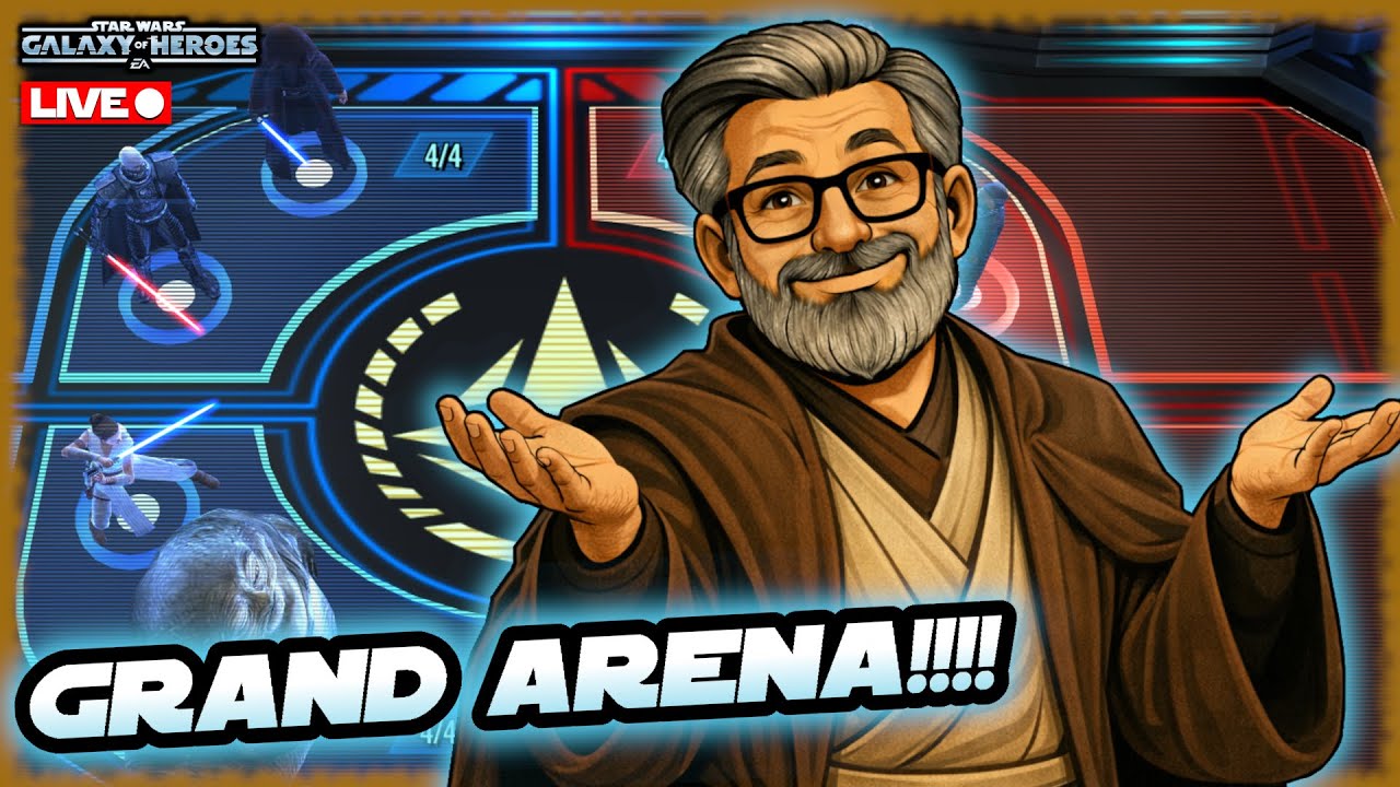 SWGOH Grand Arena Plus I'm Working My Mods - LIVE!!!