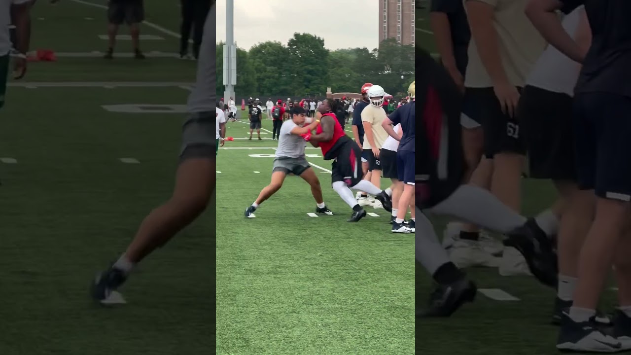 Ohio State defensive line target, and Florida commit, Jamir Perez showcase his quickness and power