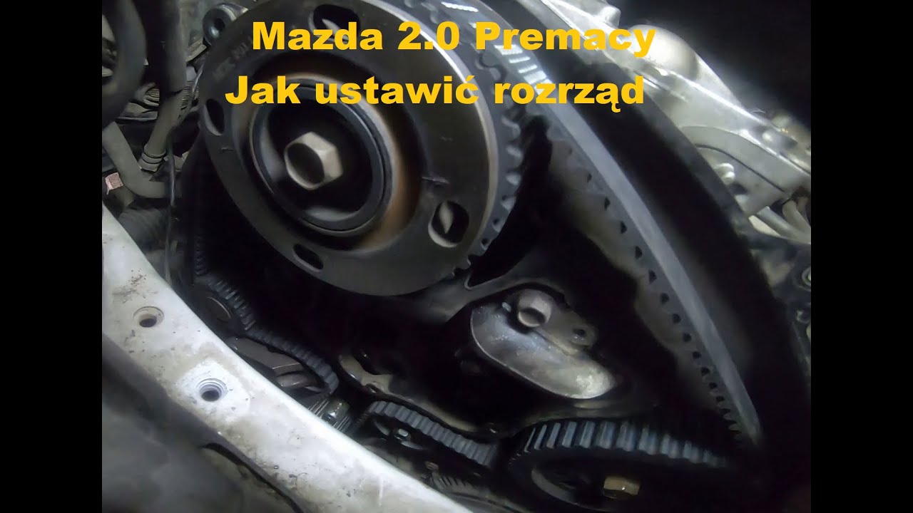 Mazda 2.0 Premacy wymiana rozrządu/Mazda 2.0 how to replace the timing belt/как заменить ремень ГРМ