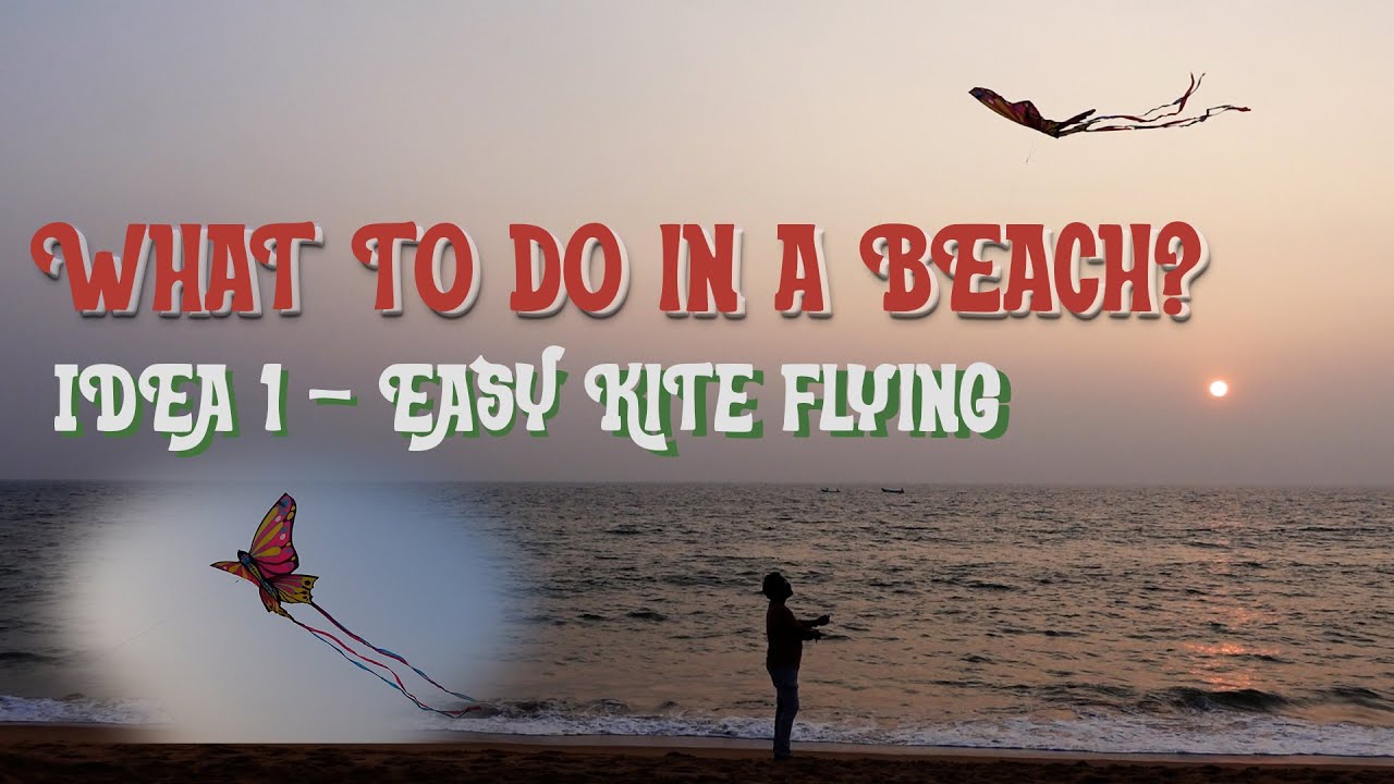 Kite flying in kerala, India | Things to do in a beach | Easy family fun activity in Trivandrum
