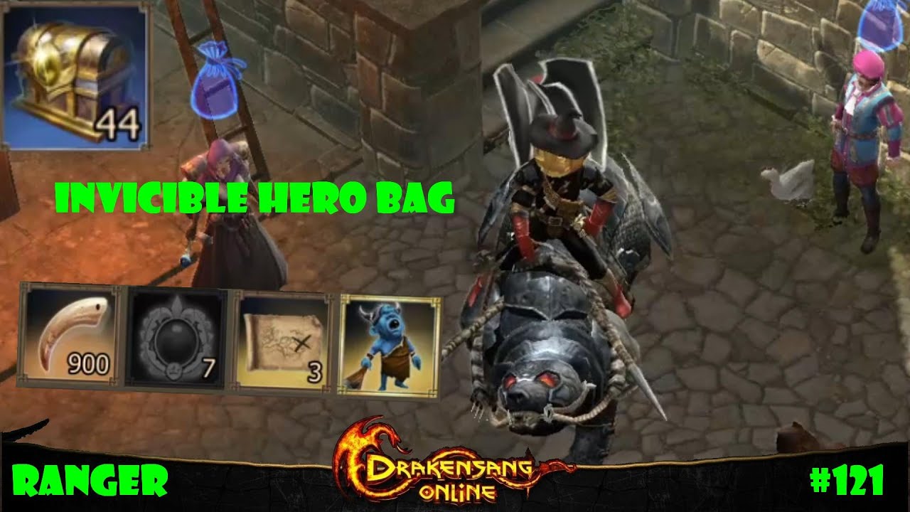 Drakensang Online - 40+ Invicble Hero Bag's! [Ranger]