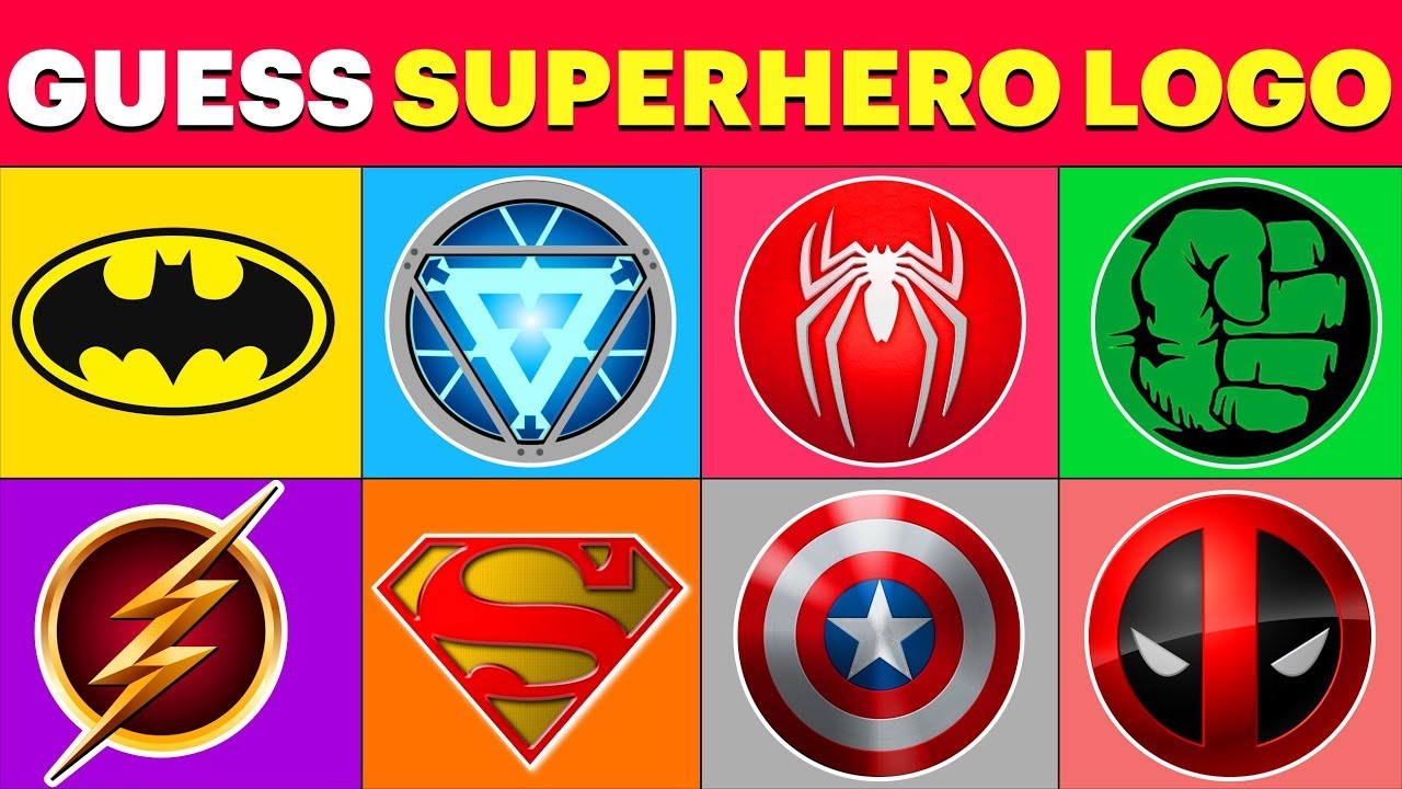 Guess ALL the Superheroes by Logo | MARVEL & DC Superheros - Superhero Quiz