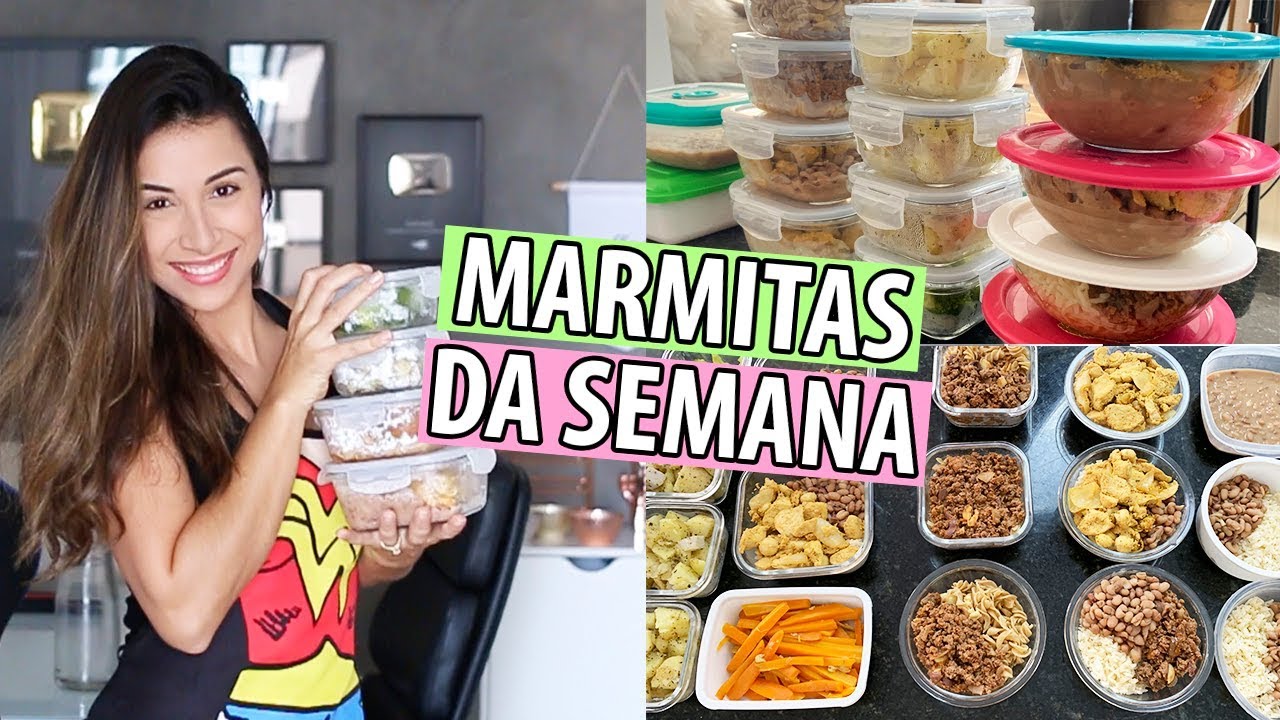 PREPARANDO AS MARMITAS DA SEMANA em 2 horas