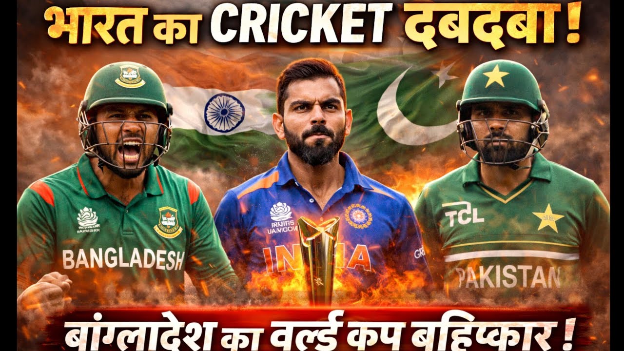 भारत का क्रिकेट दबदबा 🔥 | T20 World Cup से बांग्लादेश OUT? | पाकिस्तान भी करेगा बहिष्कार?