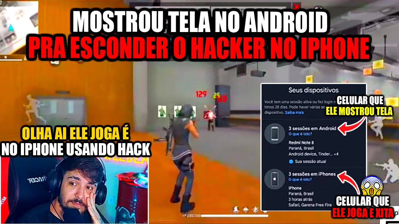 ESSSE CARA TENTOU ENGANAR O WEED MOSTRANDO TELA NO ANDROID MAS FOI PEGO JOGANDO NO IPHONE COM HACKER