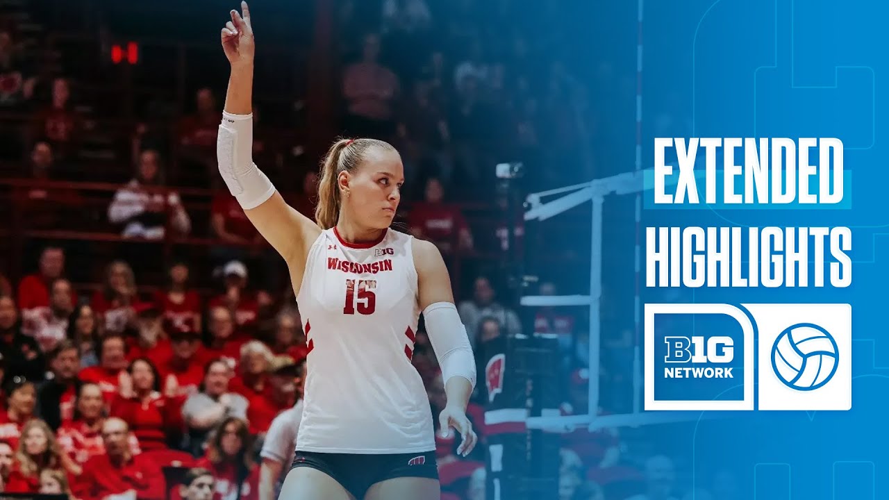 Texas at Wisconsin | EXTENDED HIGHLIGHTS | Big Ten Volleyball | 08/31/2025