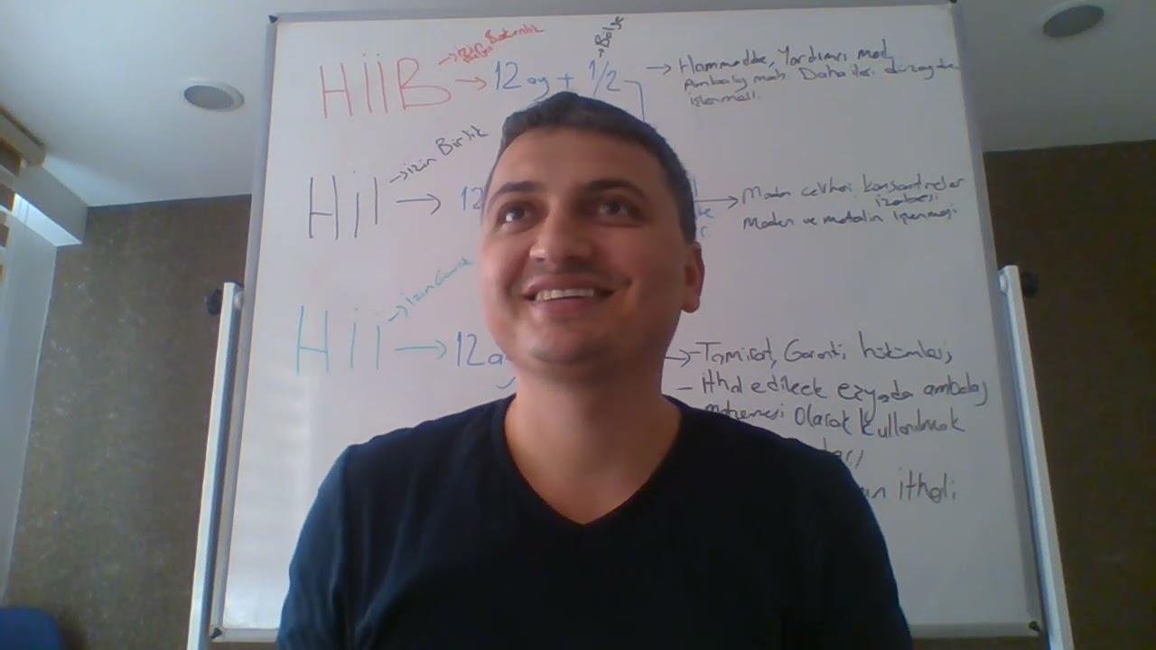 Gümrük Hariçte İşleme Rejimi, Gümrük Genel Tebliğ Hariçte İşleme Geçici İhracat Seri No:1