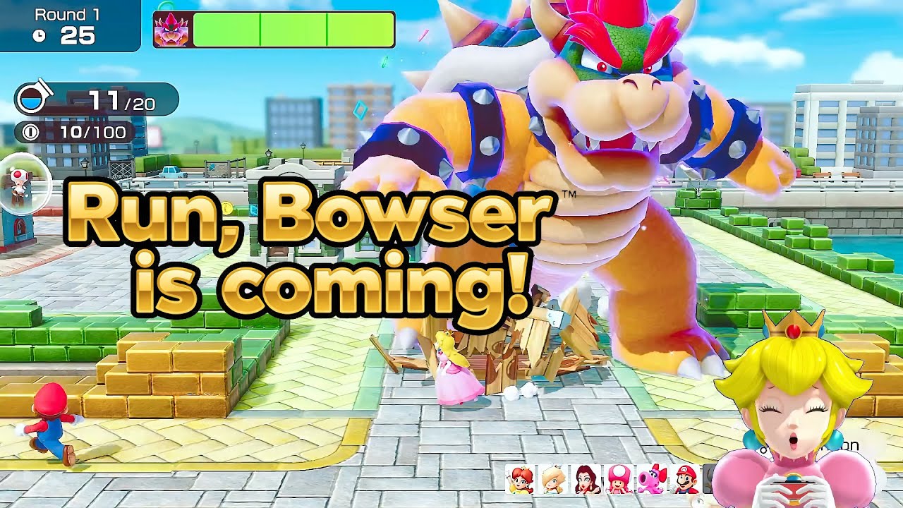 Super Mario Party Jamboree Bowser Kaboom Squad Peach Gameplay CPU Normal
