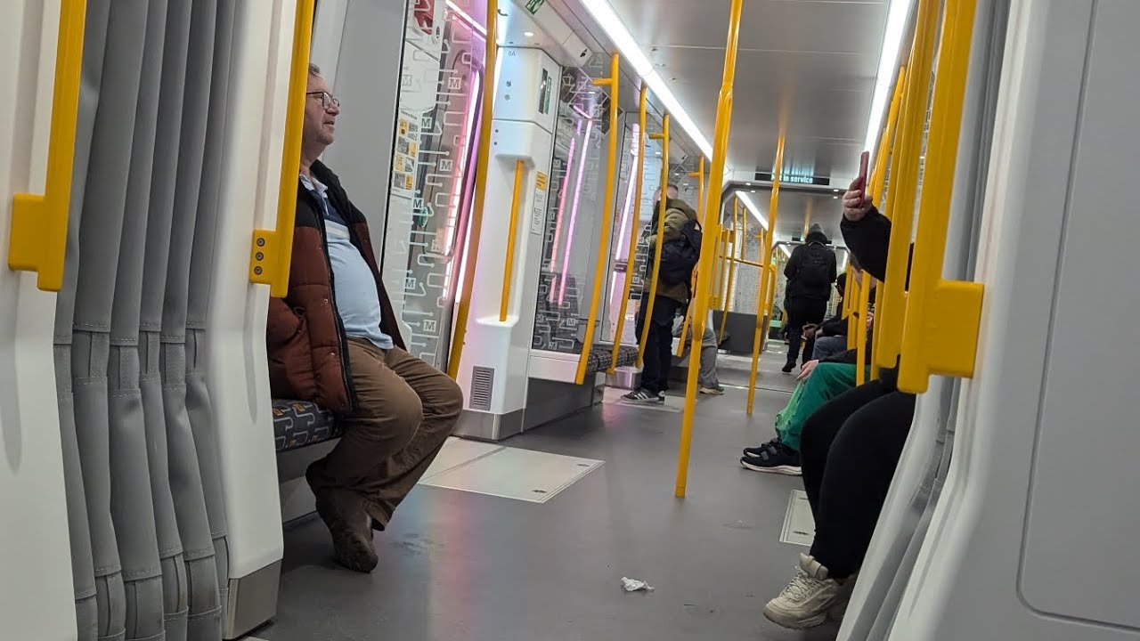 Onboard Tyne & Wear Metro Class 555 555021 On It's Second Day Out With Paying Passengers! Benton-SG