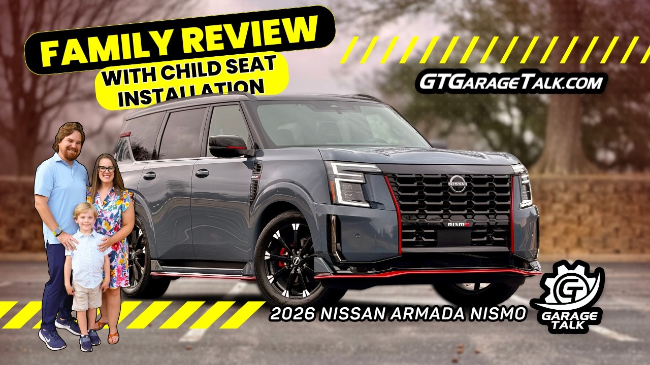 2026 Nissan Armada NISMO Family Review with Child Seat Installation