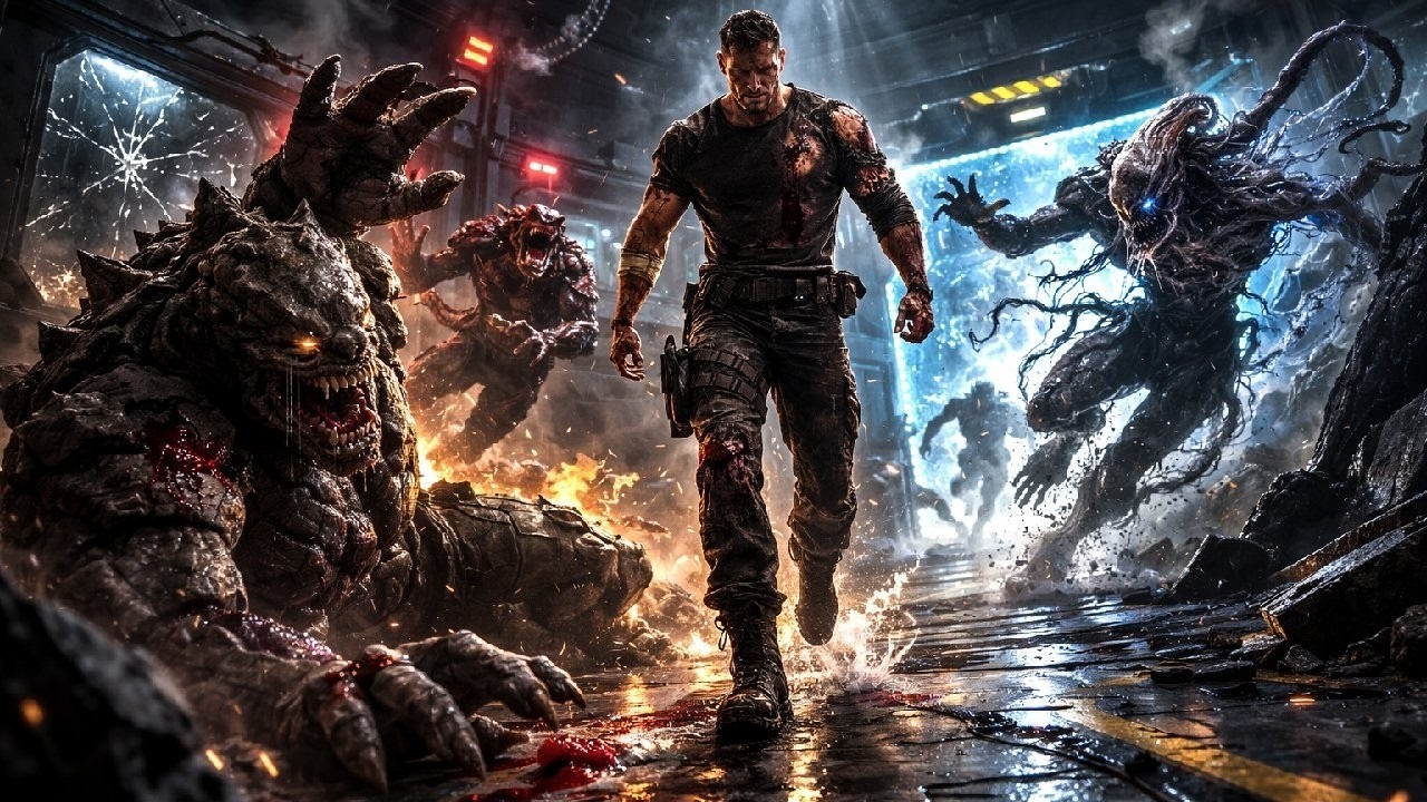 Naczelnik zamknął go z potworami — to potwory błagały o wypuszczenie | Sci-Fi Akcja