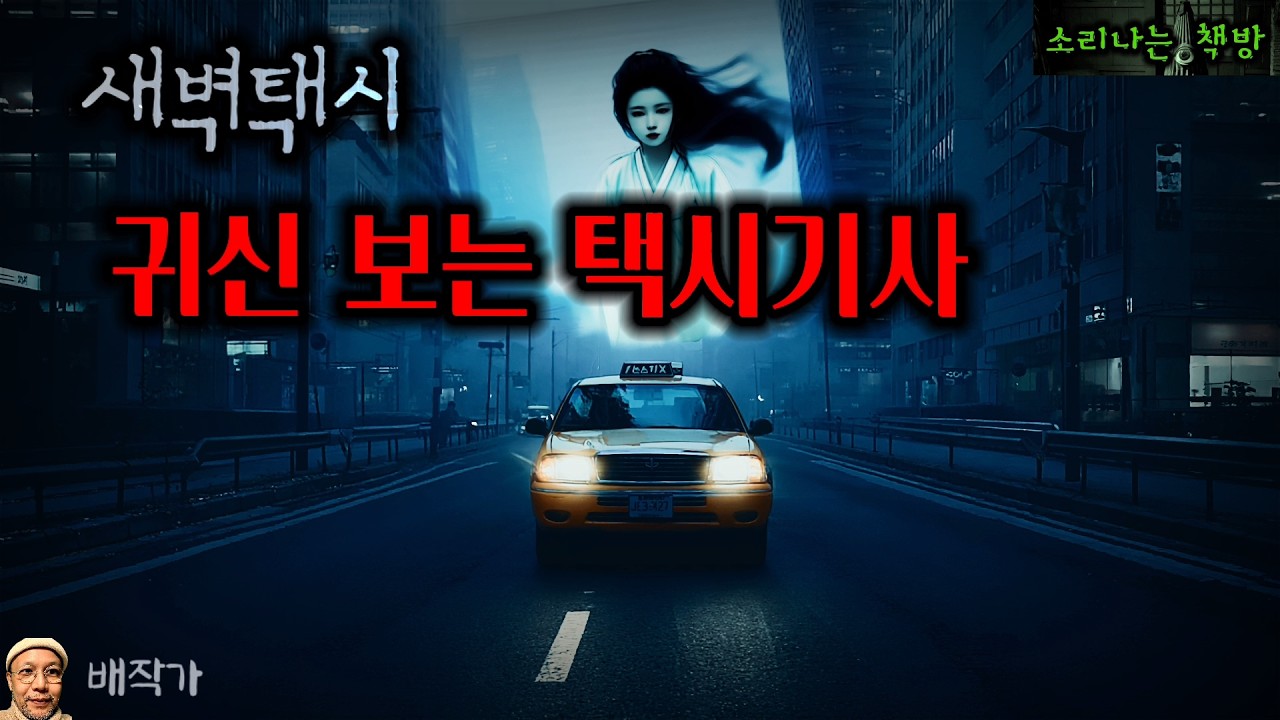 귀신 보는 택시기사_새벽 택시 몰아듣기 (오디오북|자막) [공포 미스테리 극장] 소리나는 책방 창작 스토리 Korean Horror Mystery Story