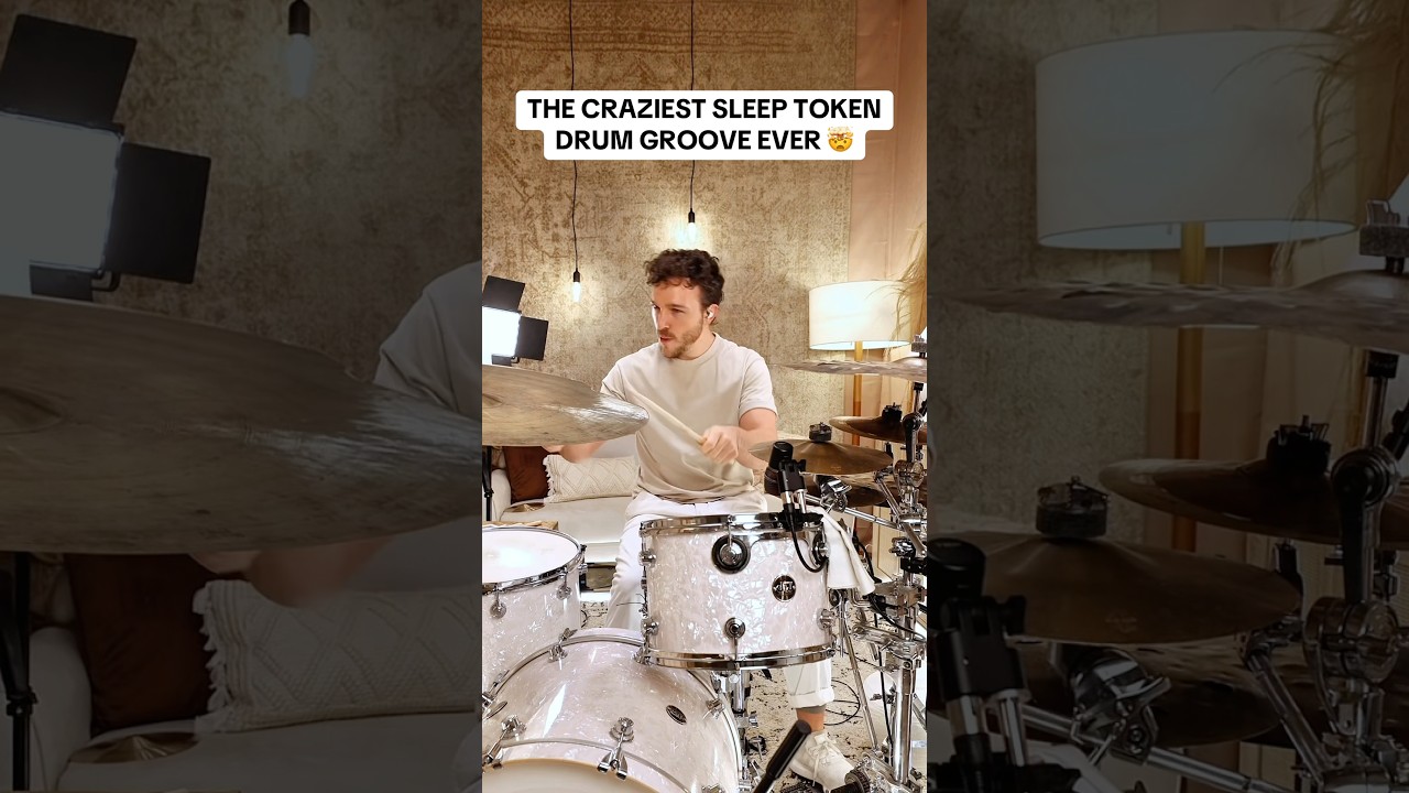 THE IMPOSSIBLE SLEEP TOKEN DRUM GROOVE🤯 #sleeptoken #emergence #caramel #drums #drumming #drummer