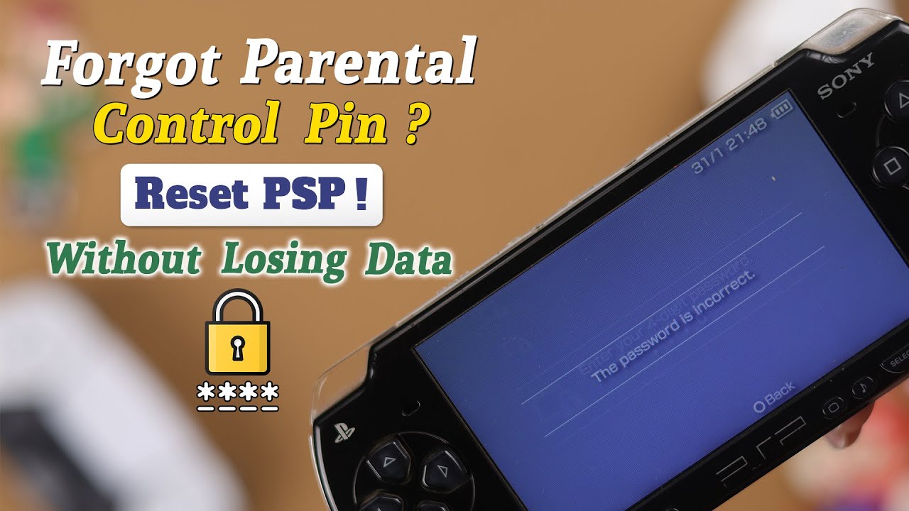 How to Reset PSP Password if Forgot it! - Fix Restricted Content!