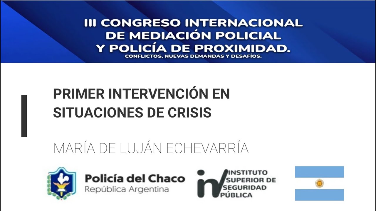 PRIMER INTERVENTOR EN SITUACIONES DE CRISIS.