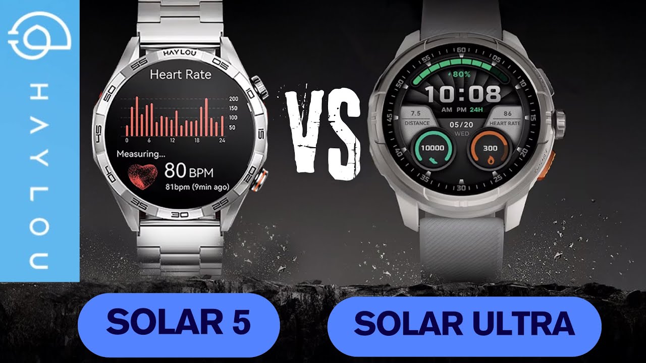 HAUYLOU SOLAR ULTRA VS SOLAR 5 - 2 PREMIUM SMARTWATCHES WITH SMALL COST - FULL TEST