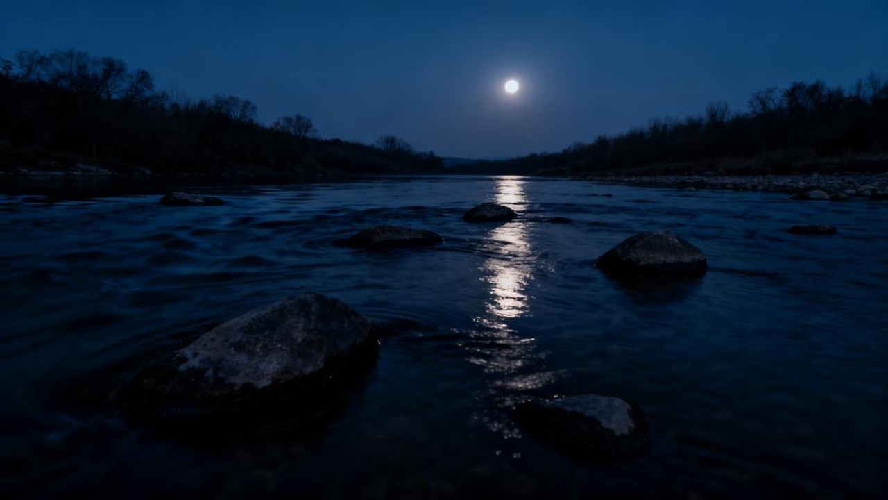 ASMR Peaceful River Drift 🌊 Relaxing Sleep White Noise – No Birds, No Music